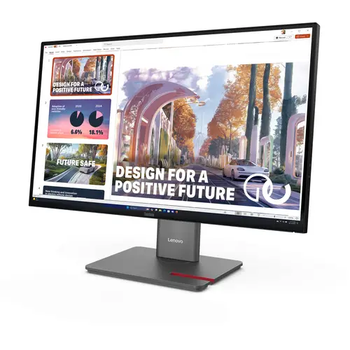 ThinkVision P27QD-40 LED display 68,6 cm (27") 2560 x 1440 Pixeles Wide Quad HD Negro - Imagen 2