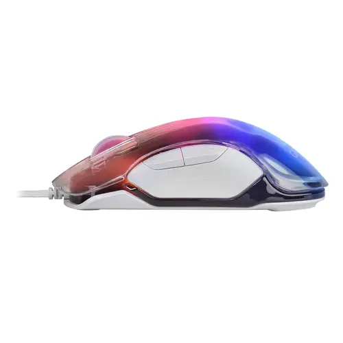 MMGLOWW, Ratón Gaming RGB Chroma-Glow, Acabado Espejo, Ultraligero, 12800 DPI, Blanco - Imagen 3