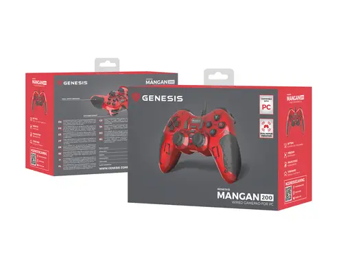 MANGAN 200 Rojo USB 2.0 Gamepad Analógico/Digital PC - Imagen 6