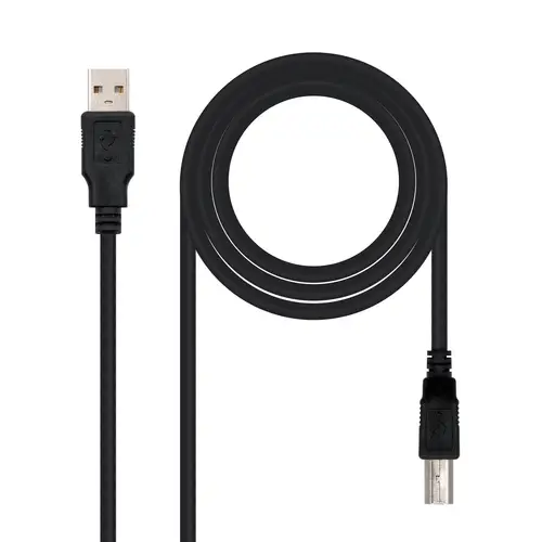 10.01.0102-BK cable USB USB 2.0 1 m USB A USB B Negro - Imagen 1