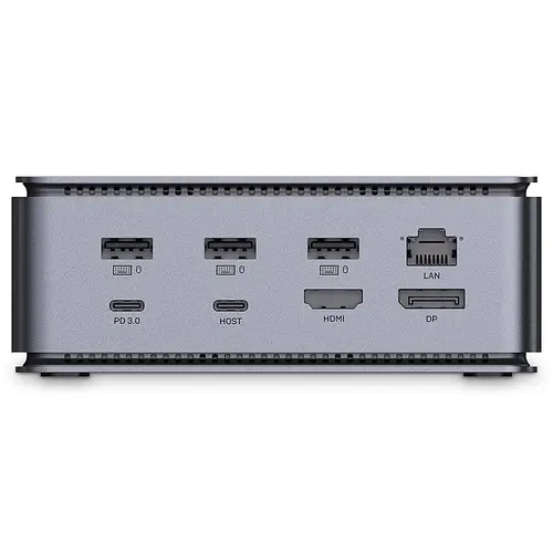 43372 base para portátil y replicador de puertos Acoplamiento USB4 Antracita - Imagen 4