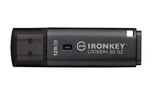 IronKey 128GB Locker Plus 50 G2, FIPS 197, AES-256 - Imagen 1