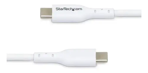 Paquete de 2 Cables USB-C de Carga de 1m - Cable USB Tipo C Cargador para Portátiles - USB 2.0 - PD 60W 3A - Recubrimiento de TPE - Blanco - para MacBook Air, iPhone 16 Pro Max/15 - Imagen 3