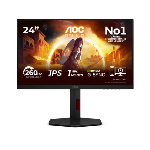 G4 24G4ZR pantalla para PC 60,5 cm (23.8") 1920 x 1080 Pixeles Full HD LED Negro, Rojo - Imagen 1