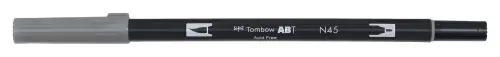 ROTULADOR TOMBOW DOBLE PUNTA PINC. GRIS - Pack de 6 unidades
