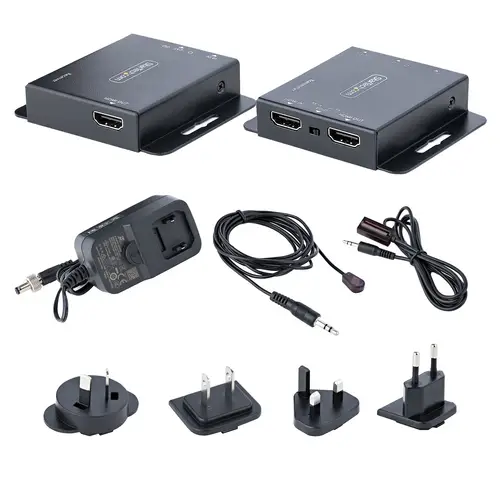 Extensor HDMI por CAT5/CAT6, 4K de 30Hz, para 39m o 1080p para 70m, Alargador HDMI, Juego Transmisor y Receptor PoC HDMI, Infrarrojos - para Vídeo Local - Imagen 9