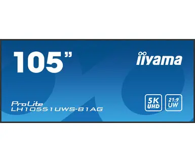 LH10551UWS-B1AG pantalla de señalización Pantalla plana para señalización digital 2,66 m (104.7") LED 500 cd / m² UltraWide Full HD Negro 24/7