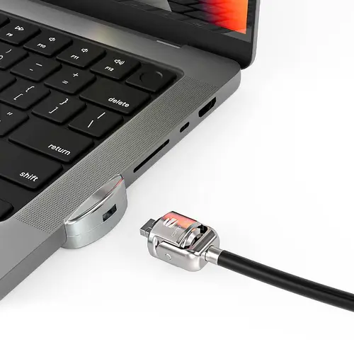 MBPR14LDG01KL cable antirrobo Negro, Plata - Imagen 3