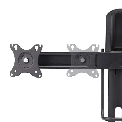 Soporte de Escritorio de Travesaño para Dos Monitores de 27 Pulgadas - Capacidad de 12kg - Soporte VESA de 75x75 o 100x100 - Ajustable - Imagen 10