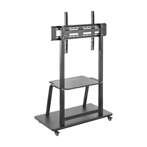 Soporte de suelo ECO con ruedas, bandeja para DVD para Monitor/TV 150Kg de 37-100, Negro - Imagen 2