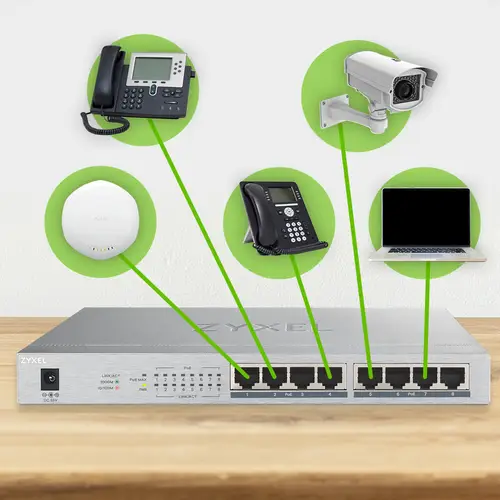 GS1008HP No administrado Gigabit Ethernet (10/100/1000) Energía sobre Ethernet (PoE) Gris - Imagen 7