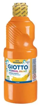 School Paint pintura a base de agua Naranja 500 ml Botella 1 piez..