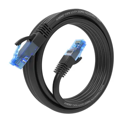 Cable De Red Latiguillo RJ45 Cat.6 UTP AWG26 CCA, Negro, 2.0 m - Imagen 2