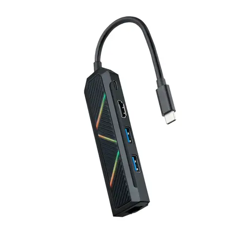 10.16.0501 base para portátil y replicador de puertos Alámbrico USB 3.2 Gen 1 (3.1 Gen 1) Type-C Negro - Imagen 1