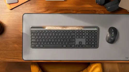 SLIM SOLAR+ KEYBOARD WRLS GRAPHITE - ESP - MEDITER-412 - Imagen 8