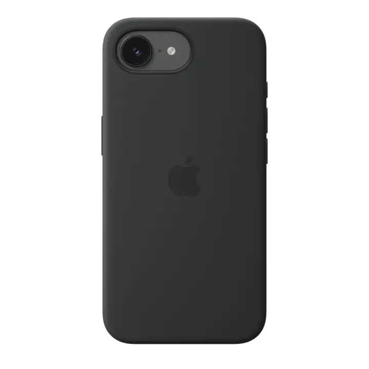 Funda de silicona con MagSafe para el iPhone 17e - Negro