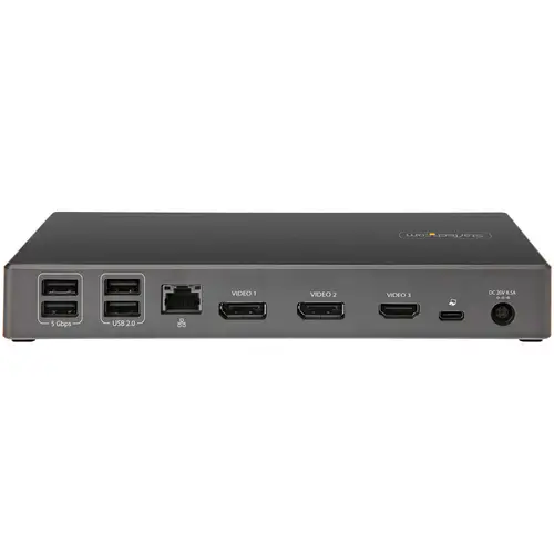 Dock USB-C - Docking Station USB Tipo C para 3 Monitores de 4K - con 100W de Entrega de Alimentación PD - Modo Alt DP 1.4 y DSC - 2x DisplayPort 1.4/HDMI 2.0 - 6xUSB - Windows o Chrome - Imagen 4