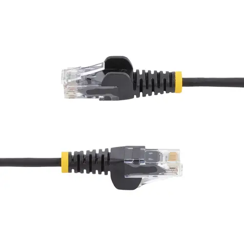 Cable de Red Ethernet CAT6 Delgado sin Enganches Negro de 15m - Cable RJ45 Snagless Slim 28AWG - Alambre de Cobre Puro - PoE 100W - con Alivios de Tensión - LSZH - Probado con Fluke - Imagen 3