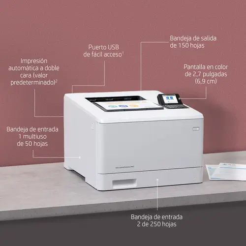 Color LaserJet Enterprise Impresora M455dn - Imagen 8