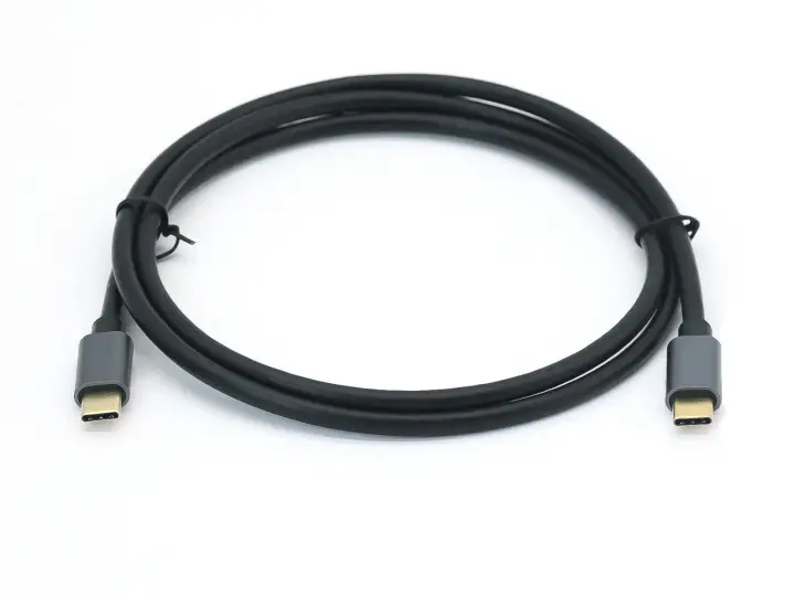 128354 Cable USB 3.2 Gen 2 C a C, M/M, 1,0m, PD100W , 4K/60Hz, 10Gbps, Negro