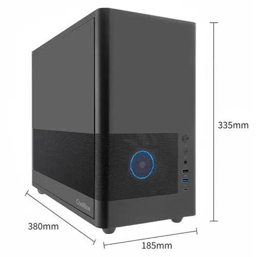 CAJA MATX MP2 NEGRA USB-C 3.2 GEN1 VENTILADOR 120 PWM FULL METAL S/FTE - Imagen 8