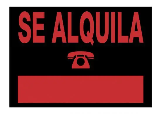 6166 NE señal de información Carta Negro, Rojo PVC 5 pieza(s)