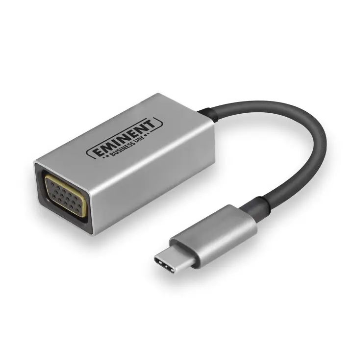 AB7871 Adaptador gráfico USB 1920 x 1080 Pixeles Aluminio, Negro