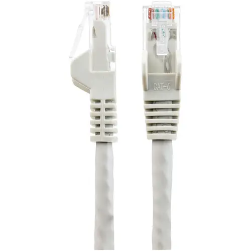 Cable Ethernet CAT6 de 2m - LSZH - Cable de Red de 10 Gigabits de 650MHz y PoE de 100W UTP sin Enganches (Snagless) con Alivio de Tensión - Gris - CAT 6 - ETL - Imagen 3