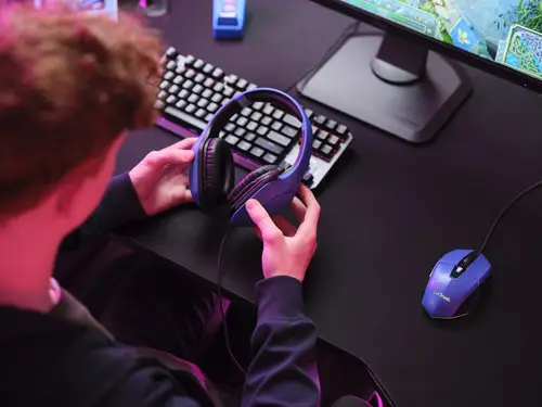 GXT 415B Zirox Auriculares Alámbrico Diadema Juego Azul - Imagen 8