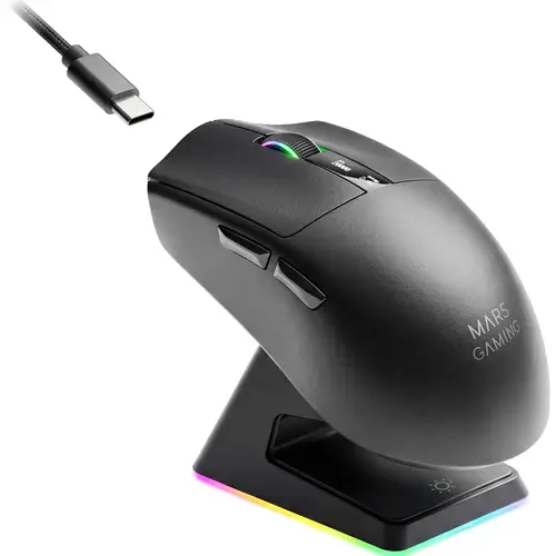 MMWELITE ratón Juego mano derecha Bluetooth Óptico 20000 DPI - Imagen 1
