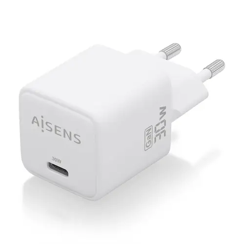 Cargador Gan 30W, 1xUSB-C PD3.0 QD4.0, Blanco - Imagen 2