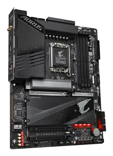 Z790 AORUS ELITE AX Placa base - Soporta CPUs Intel Core de 14ª generación, 16*+2+1 fases de VRM digital, hasta 7600MHz DDR5 (OC), 4xPCIe 4.0 M.2, Wi-Fi 6E, LAN de 2.5GbE, USB 3.2 Gen 2x2 - Imagen 3