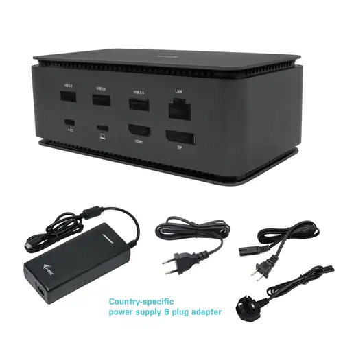 Metal USB4 Docking station Dual 4K HDMI DP with Power Delivery 80 W + Universal Charger 100 W - Imagen 4