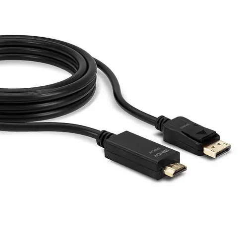 36923 adaptador de cable de vídeo 3 m DisplayPort HDMI tipo A (Estándar) Negro - Imagen 3
