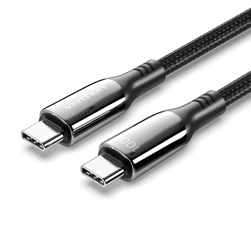 Cable USB 2.0 Tipo-C 5A 100W CTKBAV/ USB Tipo-C Macho - USB Tipo-C Macho/ 1.2m/ Negro