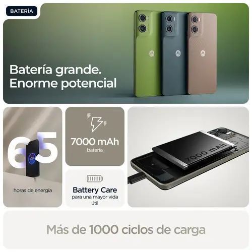SMARTPHONE MOTOROLA MOTO G06 POWER 8GB/256GB LAUREL - Imagen 13