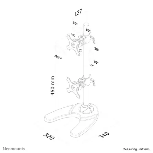 FPMA-D700DDV Soporte para monitor 10-27" - Imagen 6