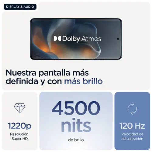 edge 60 16,9 cm (6.67") SIM doble Android 15 5G USB Tipo C 12 GB 512 GB 5200 mAh Azul - Imagen 18