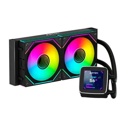 Oceanic LCD 240 ARGB Procesador Sistema de refrigeración líquida todo en uno 12 cm Negro 1 pieza(s) - Imagen 1