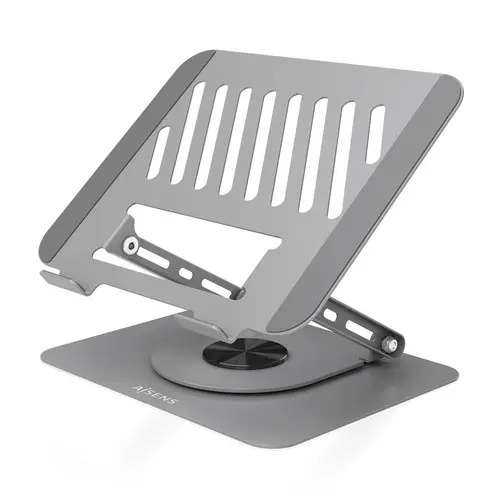 Soporte de Sobremesa XL Giratorio Ajustable para Portatil / Tablet 10"-17", Gris - Imagen 1