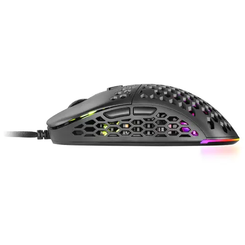MM55 Negro, Ratón Gaming RGB Chroma, Ultra-ligero 55g, 12800 DPI, Switches Mecánicos Programables HUANO - Imagen 4