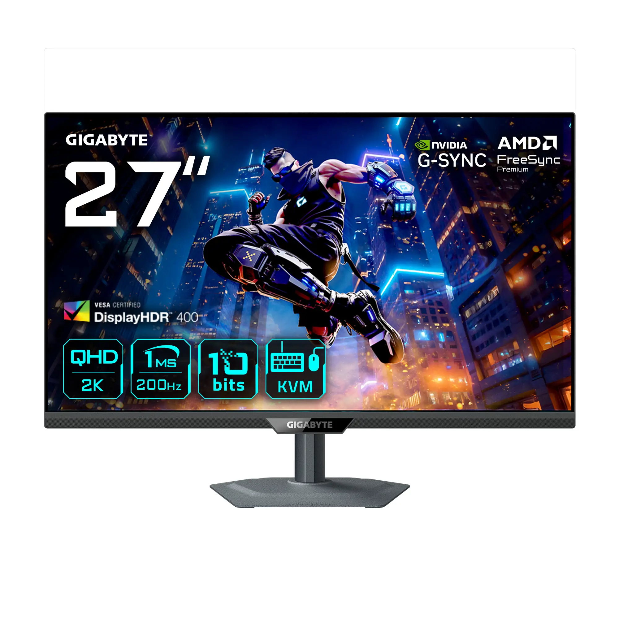 M27Q2 QD Monitor Gaming 27 QHD - 2560 x 1440, 200Hz, 1ms, 350 cd/m², FreeSync Premium, Display HDR400, HDMI 2.0, DisplayPort 1.4