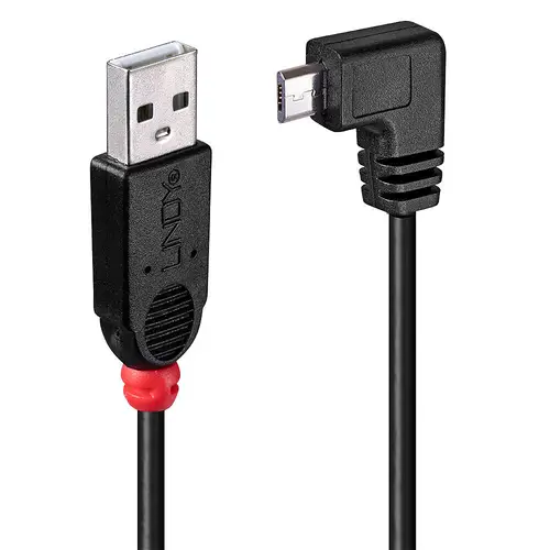 31977 cable USB USB 2.0 2 m USB A Micro-USB B Negro - Imagen 1