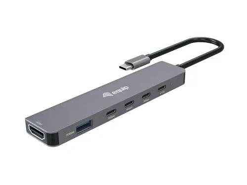 133500 base para portátil y replicador de puertos Alámbrico USB 3.2 Gen 1 (3.1 Gen 1) Type-C Gris - Imagen 1