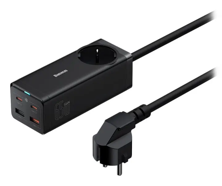 PSZM000901 adaptador e inversor de corriente Interior 65 W Negro