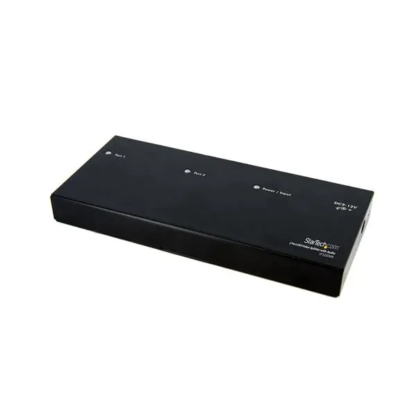 Duplicador Divisor Multiplicador de Vídeo DVI y Audio de 2 puertos - Cable