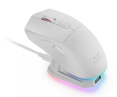 MM-T3W ratón Juego mano derecha RF Wireless + Bluetooth + USB Type-A Óptico 14400 DPI - Imagen 3