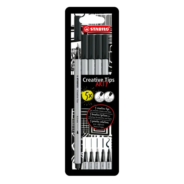 Creative Tips rotulador Negro 5 pieza(s)