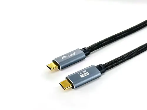 128357 Cable USB 3.2 Gen 2 C a C, M/M, 2,0m, PD100W , 4K/60Hz, 10Gbps, Negro - Imagen 2