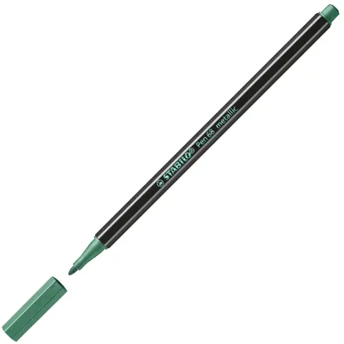 Pen68 Metallic rotulador Cobre, Oro, Azul metálico, Metallic green, Metallic pink, Violeta metalizado, Plata - Imagen 3